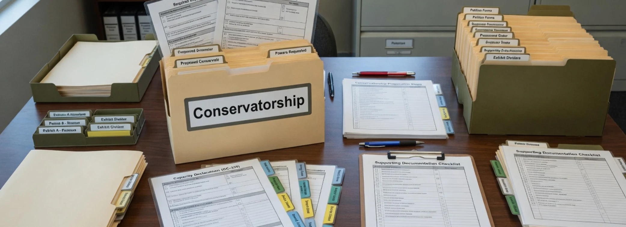 Conservatorship legal document preparation, court forms, filing packets, and paralegal document support from Court Documents