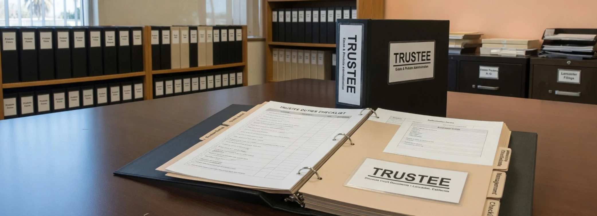 Trustee legal document preparation, court forms, filing packets, and paralegal document support from Court Documents