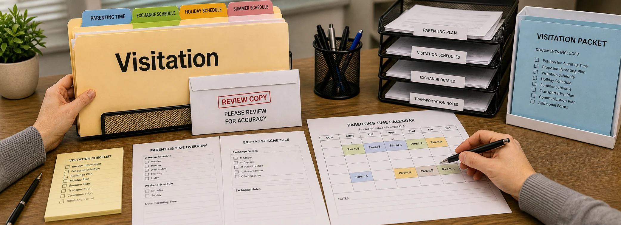 Visitation legal document preparation, court forms, filing packets, and paralegal document support from Court Documents