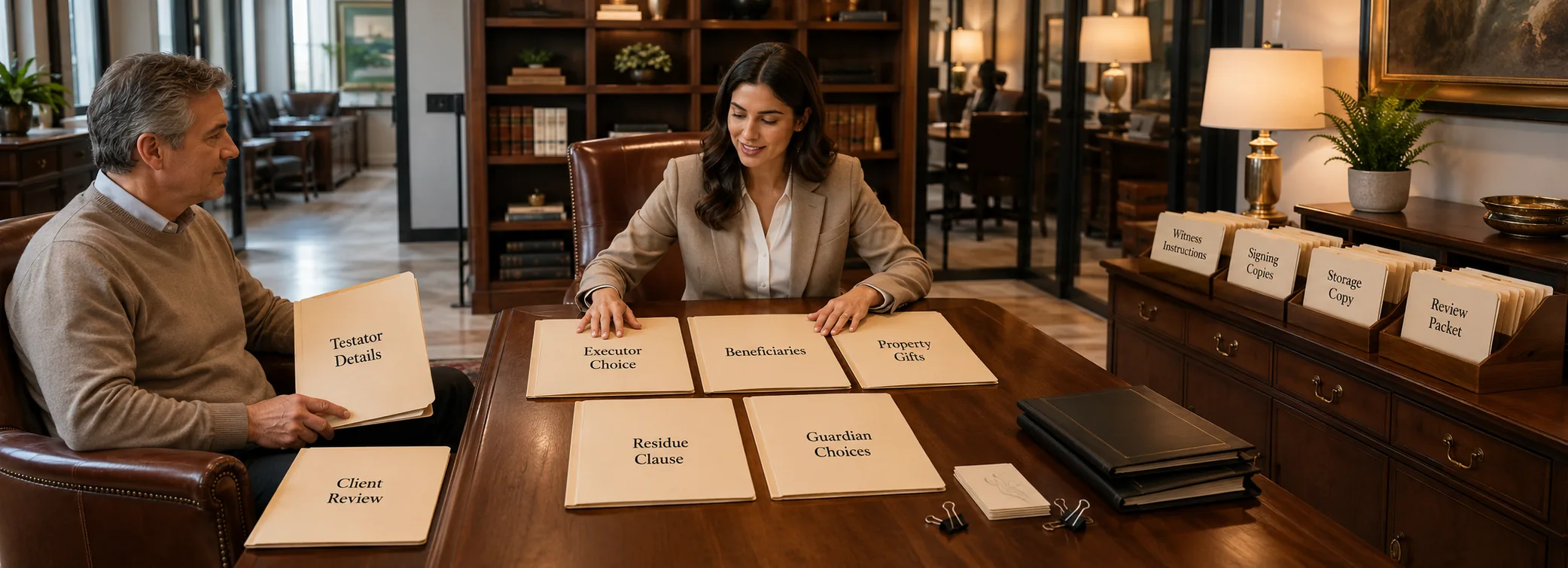 Last will and testament document preparation, estate planning forms, and paralegal document support from Court Documents