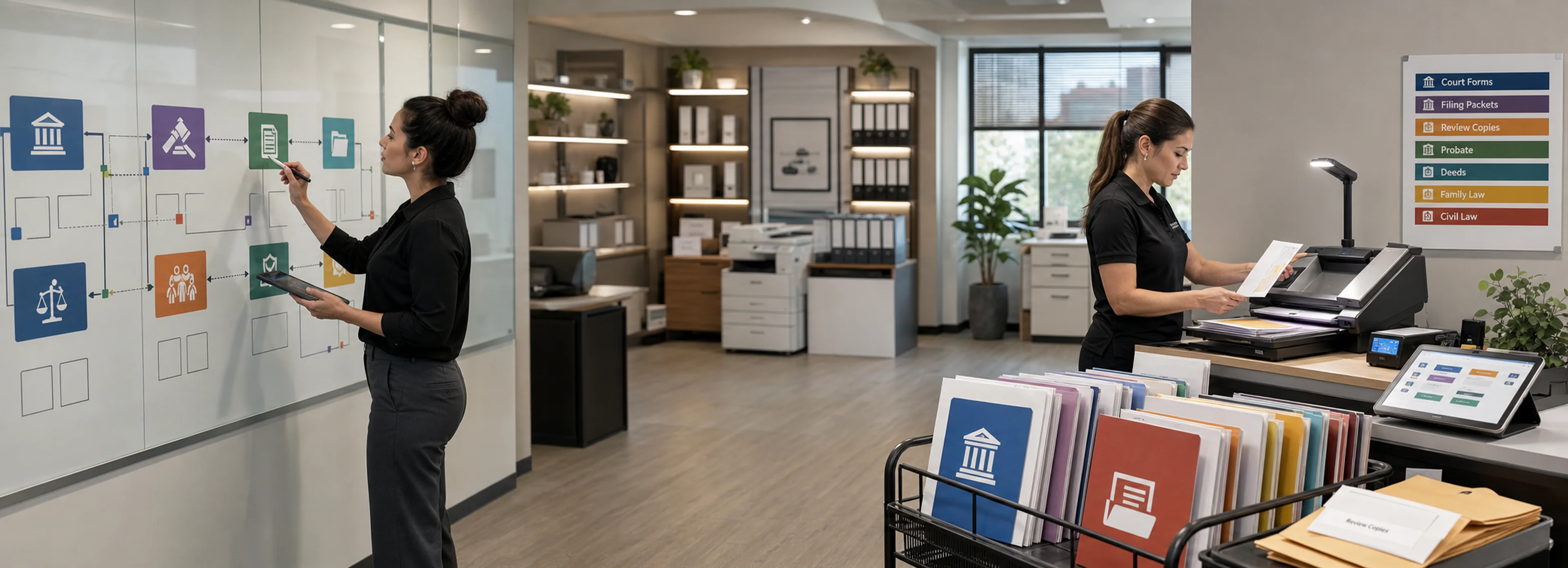 Legal document preparation services banner image for Court Documents