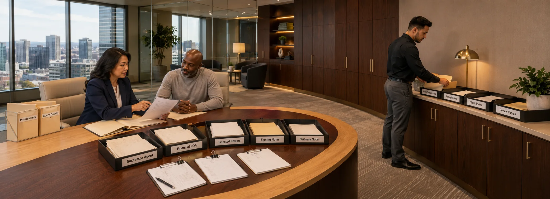 Power of attorney document preparation, estate planning forms, agent paperwork, and paralegal document support from Court Documents